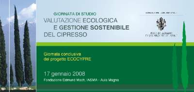 Ecocypre, valutazione ecologica e gestione sostenibile del cipresso